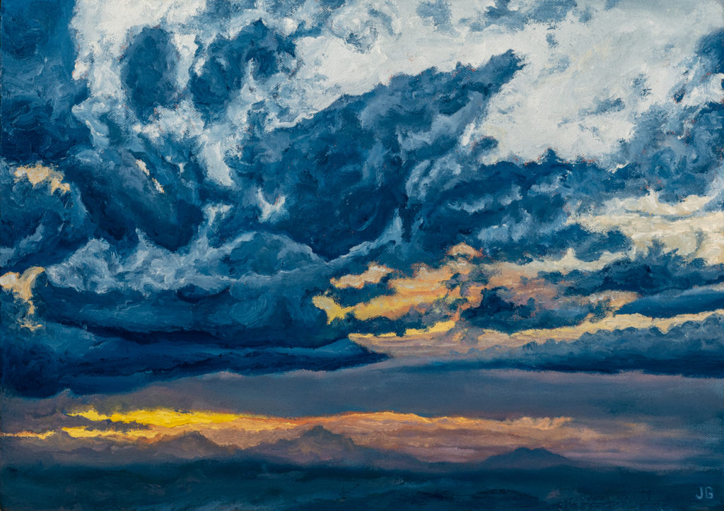 Colorado Stormclouds, original oil painting by Jonathan Goodding
