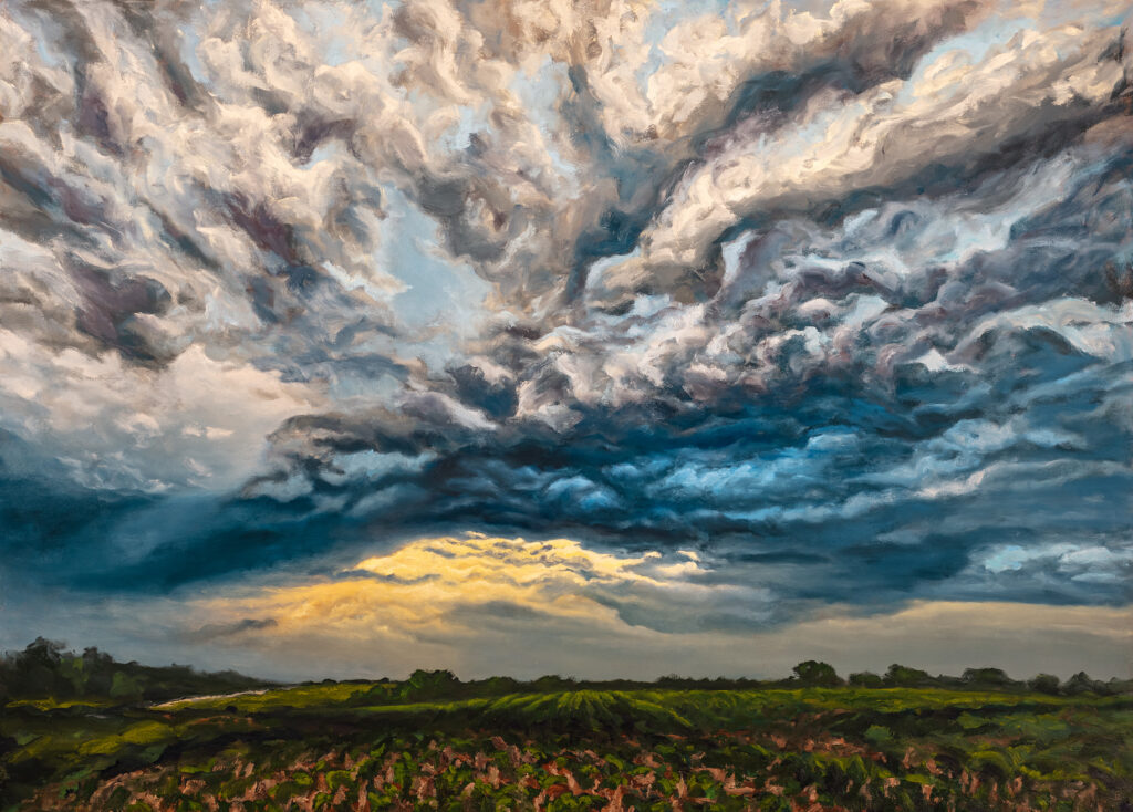 Formations, Mid-Summer, original oil painting by Jonathan Goodding