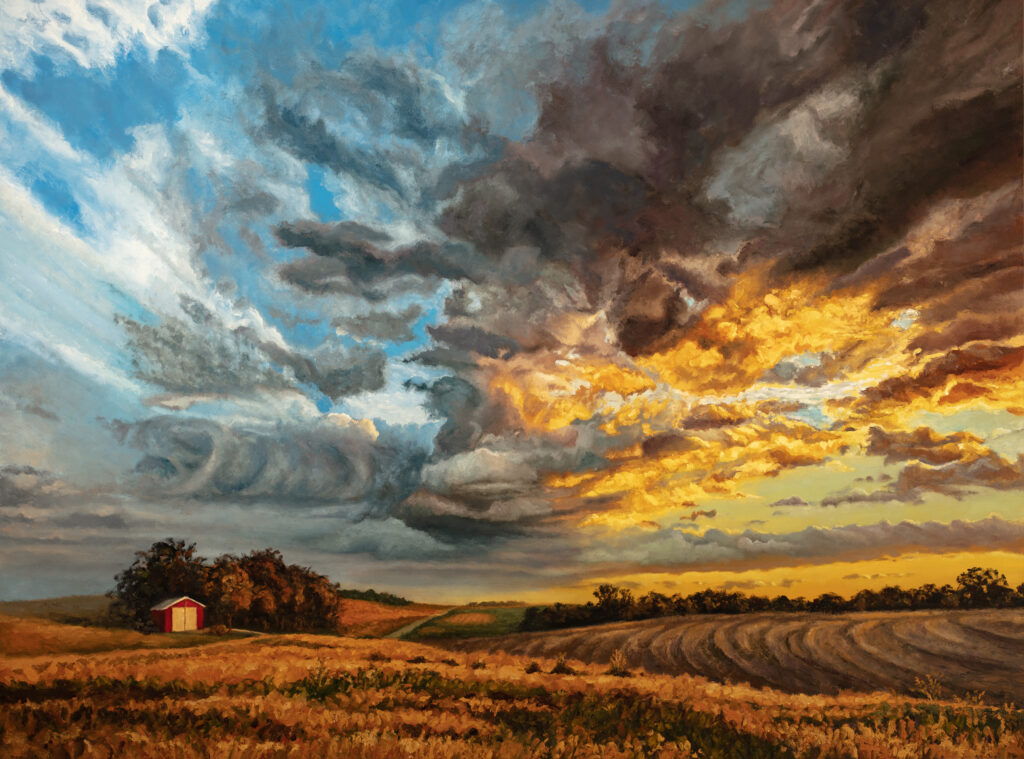 Formations, Mid-Autumn No. 3, original oil painting by Jonathan Goodding