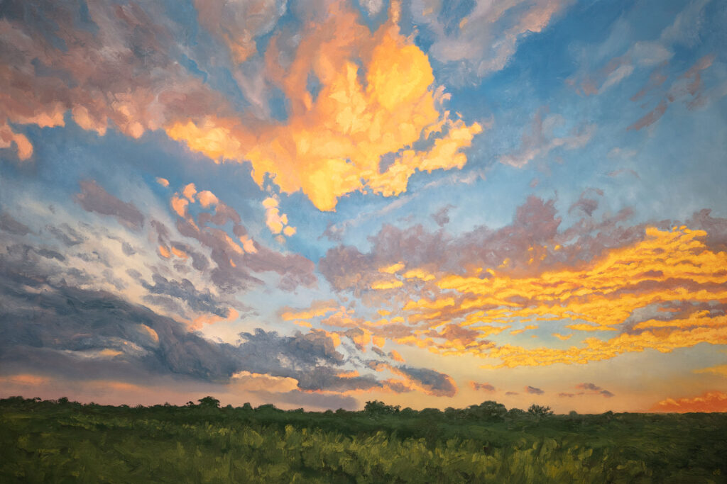 Formations, Early Summer, original oil painting by Jonathan Goodding