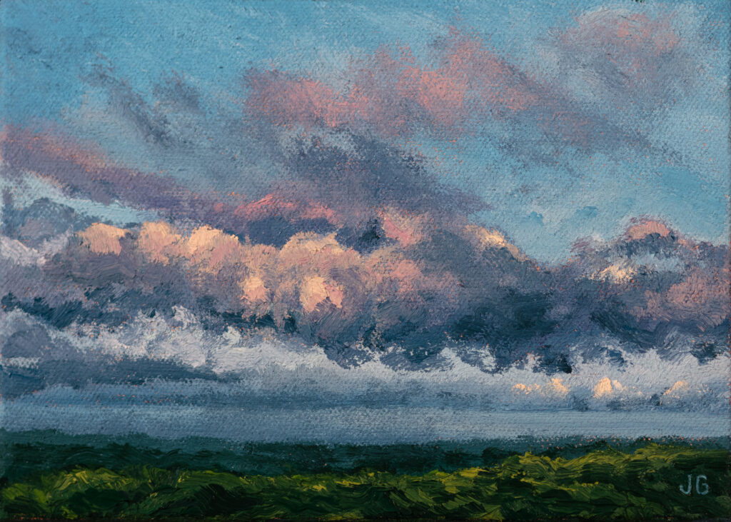 Early Summer Sky No. 6, original oil painting by Jonathan Goodding