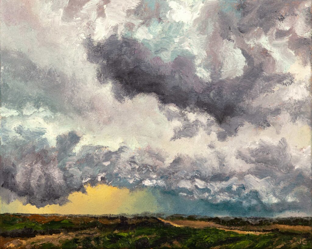 Convergence, Early Summer, original oil painting by Jonathan Goodding