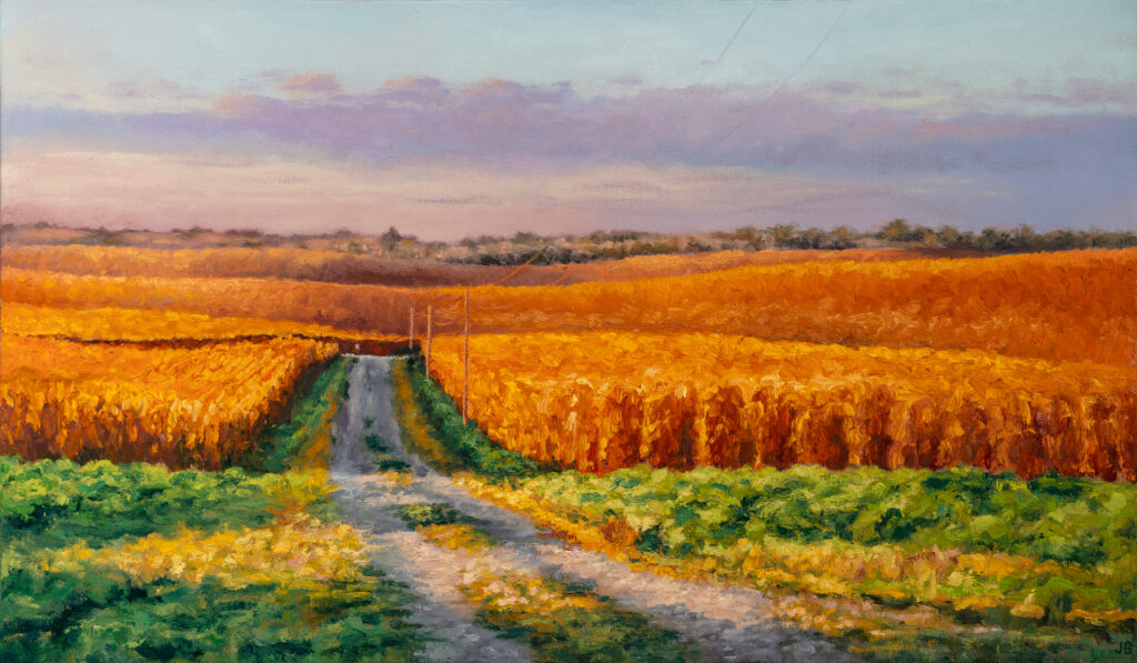 Sunny Hill Farm No. 1, original oil painting by Jonathan Goodding